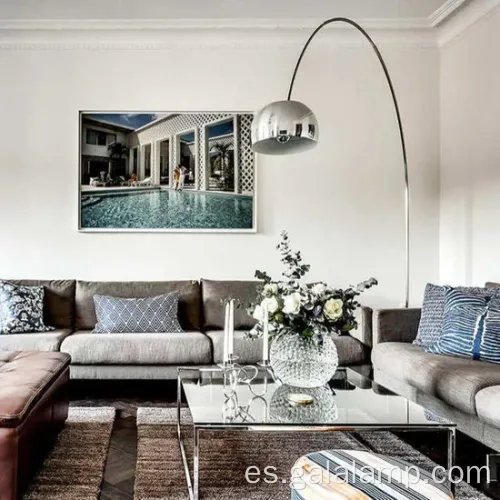 Lámpara de piso de arco contemporánea elegante